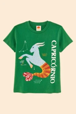 Farm Rio Capricorn Zodiac Organic Cotton T-Shirt -Modern Dress World 306698 06