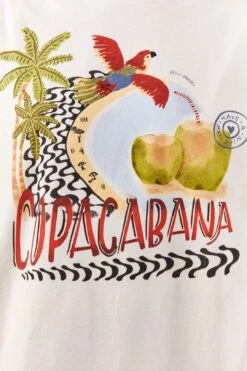 Farm Rio White Copacabana Organic Cotton T-Shirt 8 Farm Rio White Copacabana Organic Cotton T-Shirt -Modern Dress World 306708 04