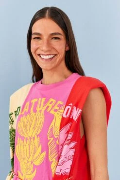 Farm Rio Mixed Prints Organic Cotton Mini Dress -Modern Dress World 306714 03