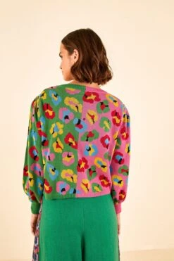 Farm Rio Mixed Fun Leopards Sweater 8 Farm Rio Mixed Fun Leopards Sweater -Modern Dress World 306726 04