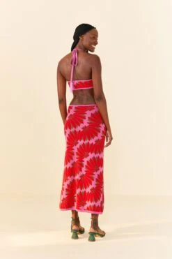 Farm Rio Pink Copacabana Knit Dress -Modern Dress World 306746 04