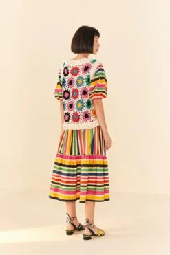 Farm Rio Multi Circles Crochet Vest 9 Farm Rio Multi Circles Crochet Vest -Modern Dress World 306752 03