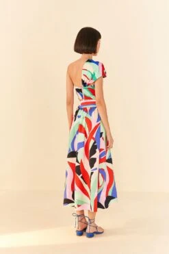 Farm Rio Colorful Monstera Midi Skirt -Modern Dress World 306895 04