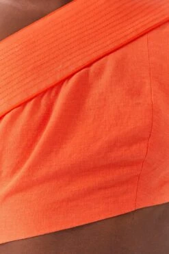 Farm Rio Orange One Shoulder Mini Dress -Modern Dress World 306896 04