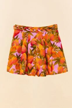 Farm Rio Lilac Mango Macaws Shorts -Modern Dress World 306909 06