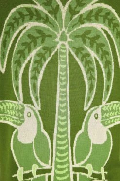 Farm Rio Green Summer Sunrise Lenzing™ Ecovero™ Viscose Knit Shirt -Modern Dress World 306911 05