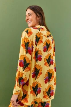 Farm Rio Banana Nest Pajama Shirt -Modern Dress World 306914 03