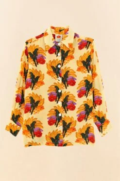 Farm Rio Banana Nest Pajama Shirt -Modern Dress World 306914 06