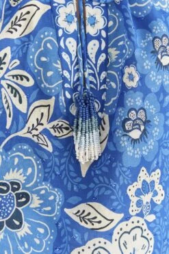 Farm Rio Blue Full Of Flowers Blouse -Modern Dress World 306916 05