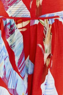 Farm Rio Red Sweet Jungle Organic Cotton Shorts -Modern Dress World 306991 06