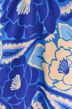 Farm Rio Blue Tropical Groove Lenzing™ Ecovero™ Viscose Midi Dress -Modern Dress World 306997 05