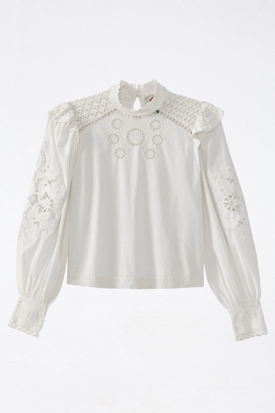 Farm Rio Off-White Romantic Blouse 5 Farm Rio Off-White Romantic Blouse - Image 5