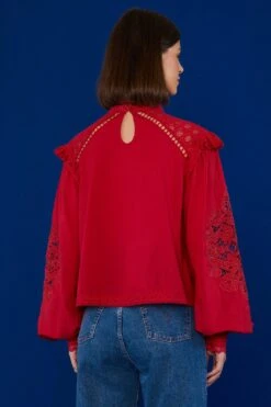 Farm Rio Red Romantic Blouse -Modern Dress World 308188 03