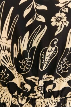 Farm Rio Black Graphic Floral Blouse 9 Farm Rio Black Graphic Floral Blouse -Modern Dress World 308197 05