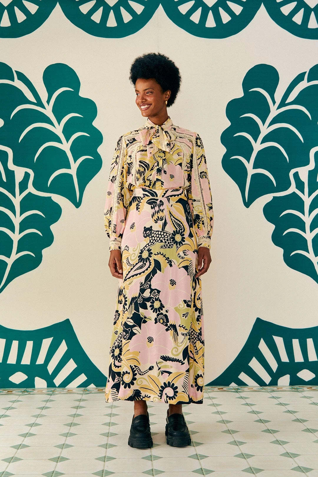 Farm Rio Sand Vintage Forest Blouse 2 Farm Rio Sand Vintage Forest Blouse - Image 2