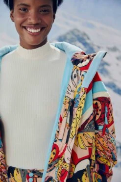 Farm Rio Banana Bunch Ski Puffer Jacket 10 Farm Rio Banana Bunch Ski Puffer Jacket -Modern Dress World 308308 03