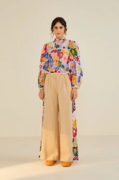 Farm Rio Sand Sunny Daisies Blouse -Modern Dress World 309082 04