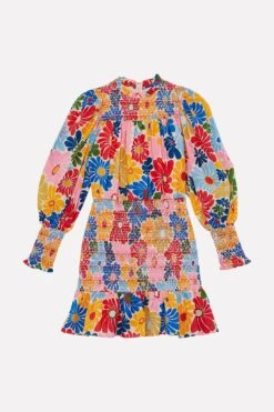 Farm Rio Sand Sunny Daisies Mini Dress -Modern Dress World 309084 06