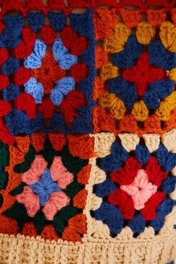 Farm Rio Multicolor Patchwork Crochet Vest -Modern Dress World 309108 04