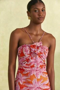 Farm Rio Red Coconut Tree Mini Dress -Modern Dress World 309146 03