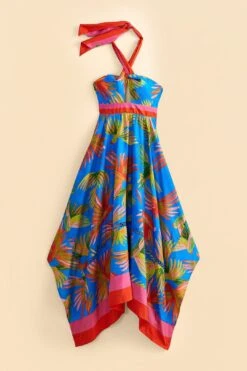Farm Rio Blue Painted Birds Maxi Dress -Modern Dress World 309153 05 efddd033 04a6 4f72 bffe 73a8ec50d51f