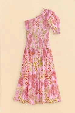 Farm Rio Pink Mixed Lobsters Midi Dress -Modern Dress World 309155 07
