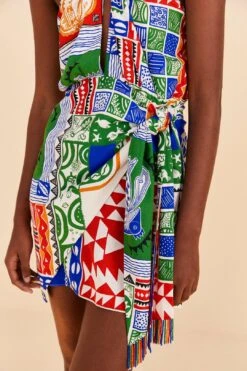 Farm Rio Off-White Pitta Colors Mini Dress 8 Farm Rio Off-White Pitta Colors Mini Dress -Modern Dress World 309169 03