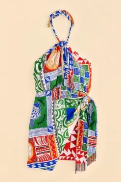 Farm Rio Off-White Pitta Colors Mini Dress 11 Farm Rio Off-White Pitta Colors Mini Dress -Modern Dress World 309169 06