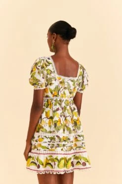 Farm Rio Off-white Fruit Orchard Mini Dress -Modern Dress World 309184 03