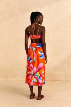 Farm Rio Red Ombre Chita Top -Modern Dress World 309186 04