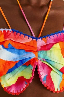 Farm Rio Red Ombre Chita Top -Modern Dress World 309186 05