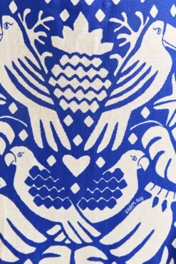 Farm Rio Navy Blue Jungle Scarf Midi Dress 12 Farm Rio Navy Blue Jungle Scarf Midi Dress -Modern Dress World 309189 06