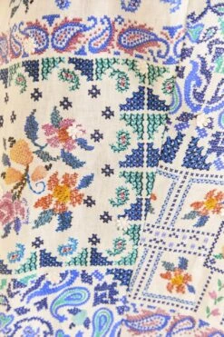 Farm Rio Off-White Romantic Bandanas Midi Dress 8 Farm Rio Off-White Romantic Bandanas Midi Dress -Modern Dress World 309191 04