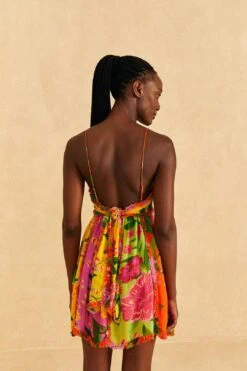 Farm Rio Mixed Romantic Garden Mini Dress -Modern Dress World 309192 04