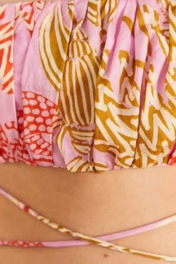 Farm Rio Pink Mixed Lobsters Top -Modern Dress World 309201 05