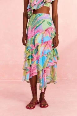 Farm Rio Beach Vibe Layered Skirt -Modern Dress World 309204 03