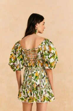 Farm Rio Off-White Fruit Orchard Mini Skirt -Modern Dress World 309205 04