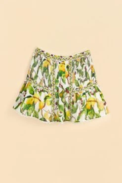 Farm Rio Off-White Fruit Orchard Mini Skirt -Modern Dress World 309205 06