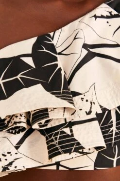 Farm Rio Off-White Graphic Leaves Organic Cotton Top -Modern Dress World 309209 05