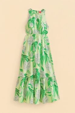 Farm Rio Green Dewdrop Floral Midi Dress 9 Farm Rio Green Dewdrop Floral Midi Dress -Modern Dress World 309210 05