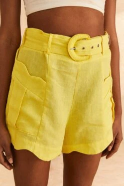Farm Rio Bright Yellow Shorts 8 Farm Rio Bright Yellow Shorts -Modern Dress World 309212 03