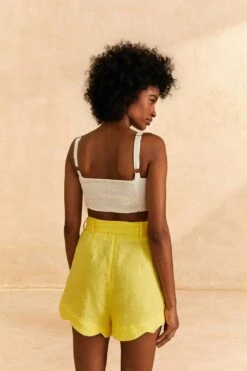 Farm Rio Bright Yellow Shorts 9 Farm Rio Bright Yellow Shorts -Modern Dress World 309212 04