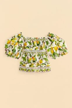 Farm Rio Off-White Fruit Orchard Blouse -Modern Dress World 309214 06
