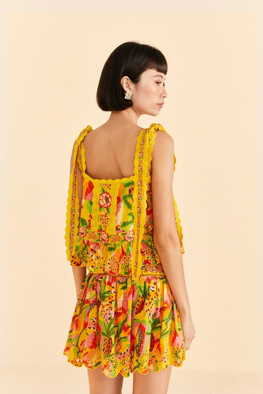 Farm Rio Yellow Fruits Paradise Blouse 4 Farm Rio Yellow Fruits Paradise Blouse - Image 4