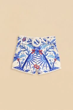 Farm Rio Off-White Jungle Chic Shorts -Modern Dress World 309221 06