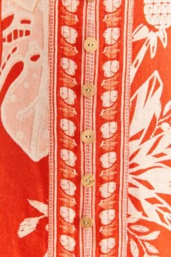 Farm Rio Red Lace Monsteras Mini Dress -Modern Dress World 309261 05