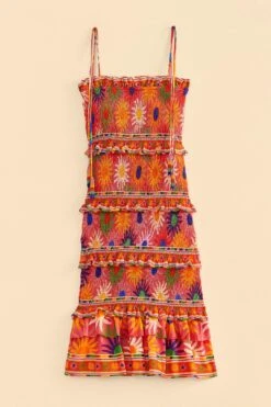 Farm Rio Coral Summer Sun Mini Dress -Modern Dress World 309264 06