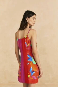 Farm Rio Mixed Ombre Chita Scarf Lenzing™ Ecovero™ Viscose Mini Dress -Modern Dress World 309265 04