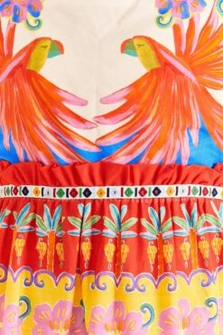 Farm Rio Off-White Vivid Garden Organic Cotton Mini Dress 10 Farm Rio Off-White Vivid Garden Organic Cotton Mini Dress -Modern Dress World 309267 05