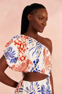 Farm Rio Off-White Mixed Lobsters Mini Dress 7 Farm Rio Off-White Mixed Lobsters Mini Dress -Modern Dress World 309272 03